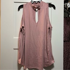 Long sleeve with cold shoulder top